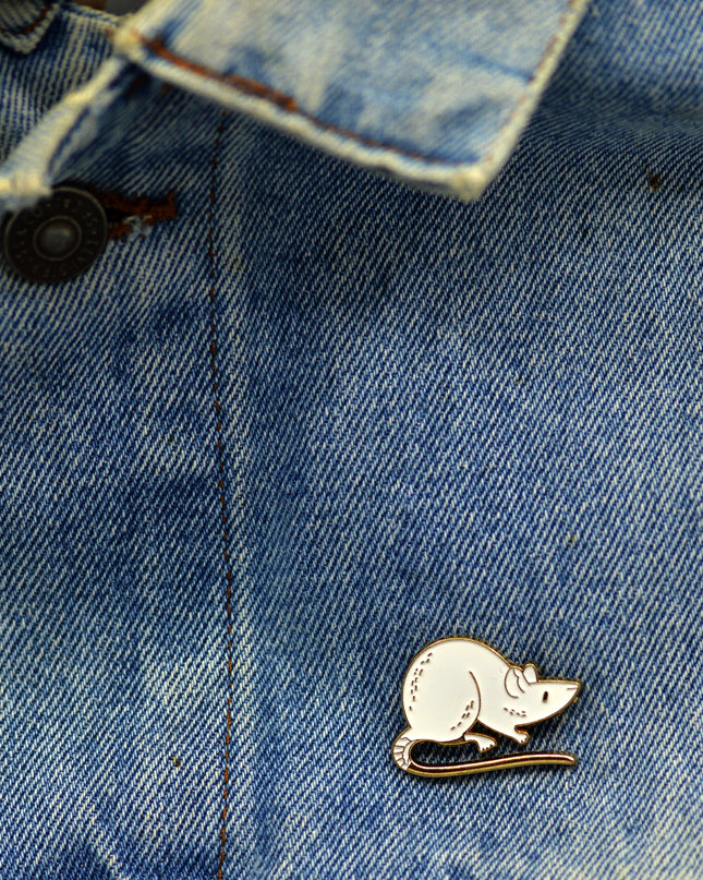 Badge - White Rat | Easter Collection