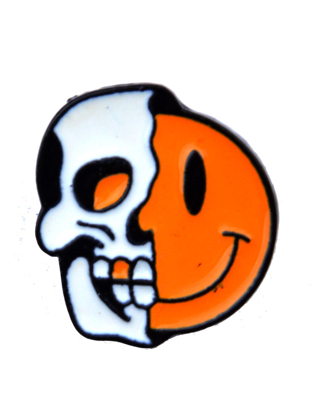 Skull Smiley Emalje Pin