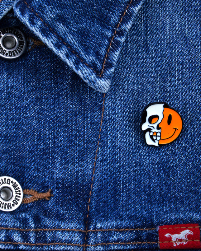 Skull Smiley Emalje Pin