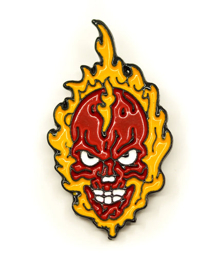 Flaming Death Badge - Bold and Unique Accessory