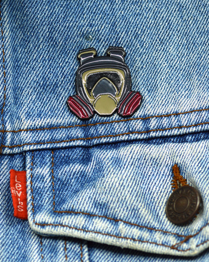 Gas Mask Pin - Unique Halloween Accessory