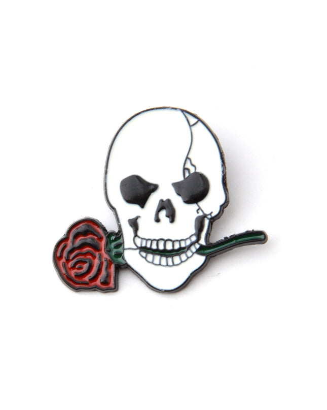 Rose Skull Pin til Halloween-kostume