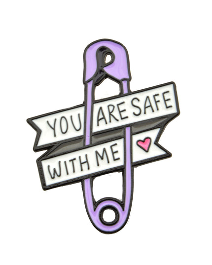 Safe With Me Pin