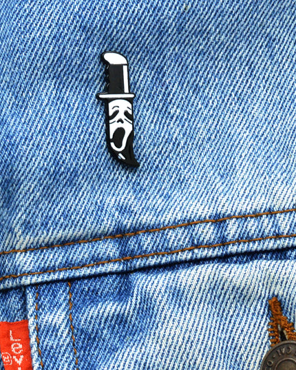 Pin de cuchillo Scream - Ideal para Halloween