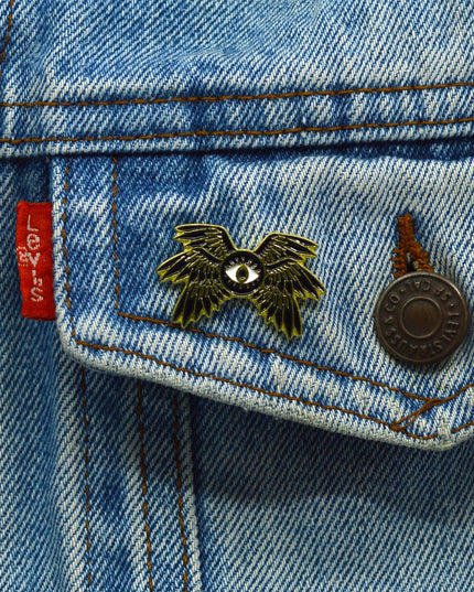 Winged Eye Design Pin