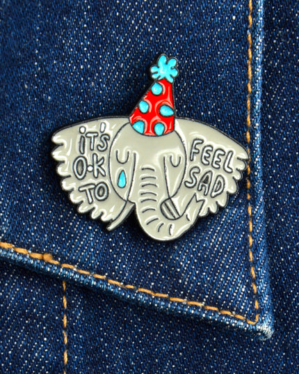 Badge - Sad Elephant