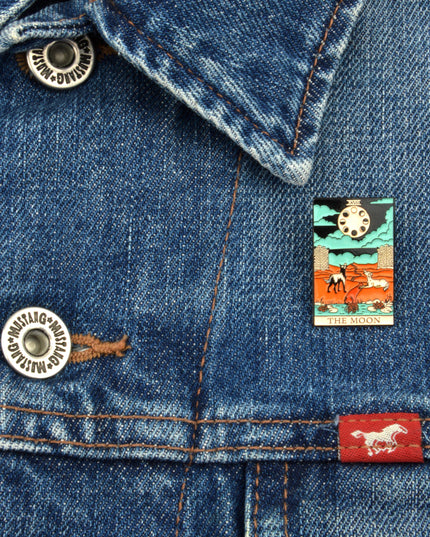 Tarot Broche - Månen II Halloween Kostume Tilbehør