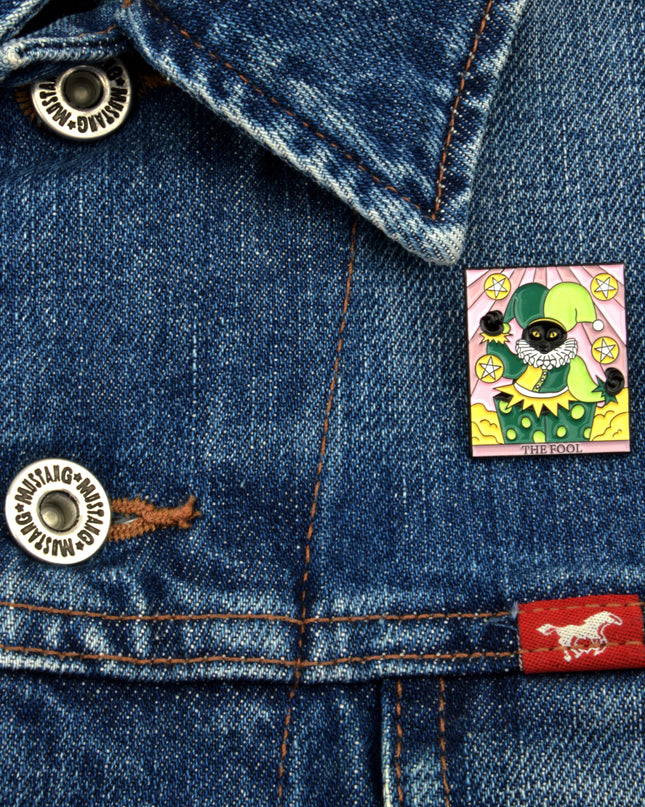 Cat Tarot The Fool Pin