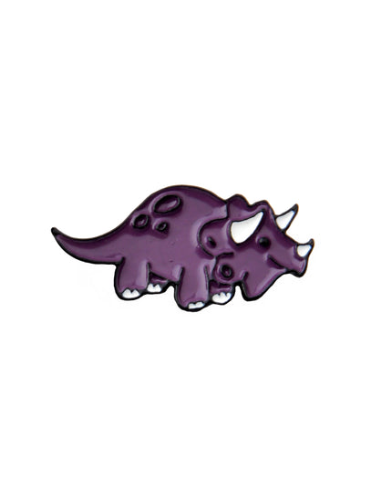 Pin de Esmalte de Dino Triceratops