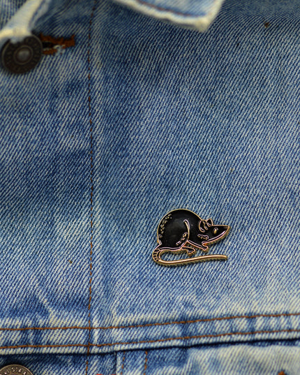 Sort Rat Badge