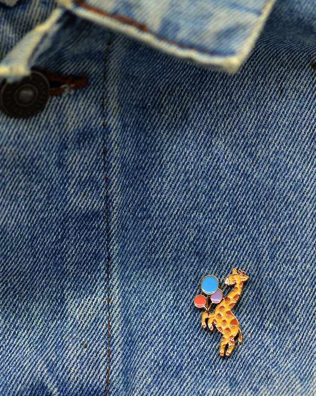 Giraffe Emalje Pin