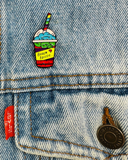 Pin de Accesorio de Congelación Cerebral