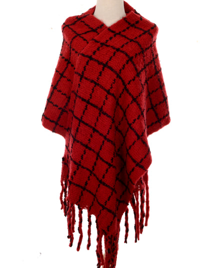 Rødt ternet tørklæde