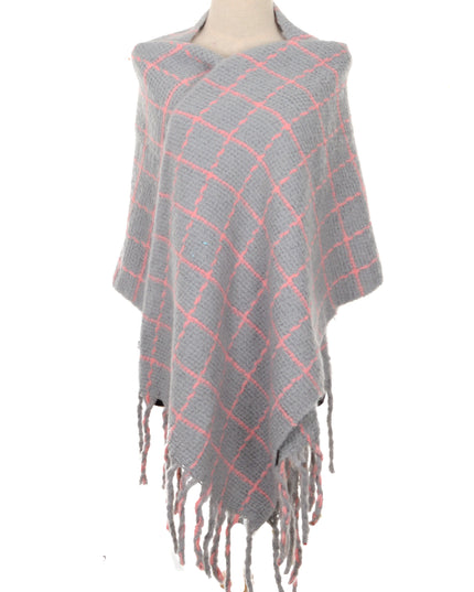 Bufanda de Cuadros Grises