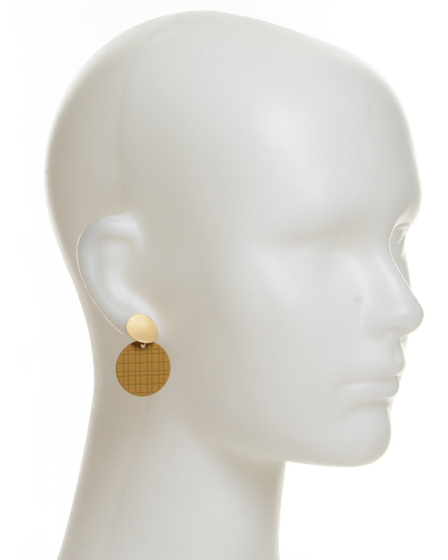 Brown Disc Earrings for Christmas & Halloween