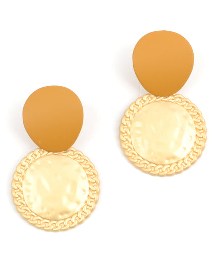 Brown Disc Earrings II for Christmas & Halloween