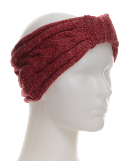 Burgundy Knitted Headband | Holiday Collection
