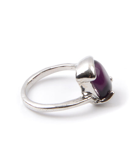 Boho Ring - Purple Oval