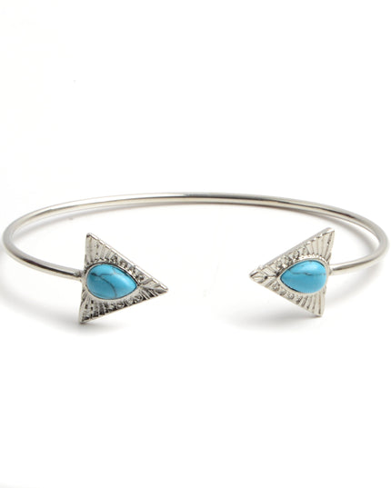 Pulsera de piedra triangular
