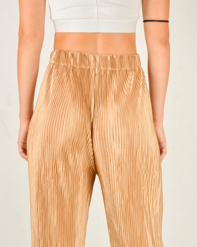 Pantalones Crepé Beige