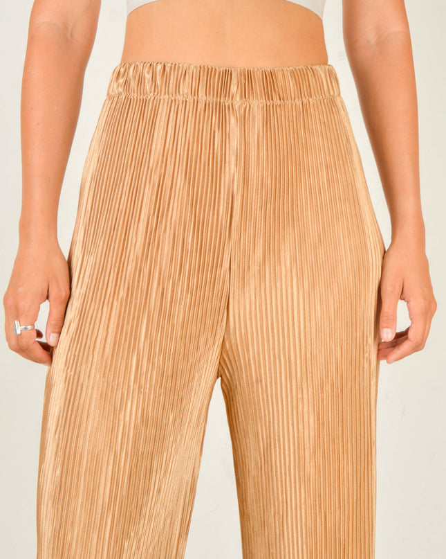 Pantalones Crepé Beige