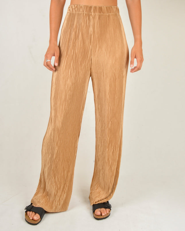 Pantalones Crepé Beige