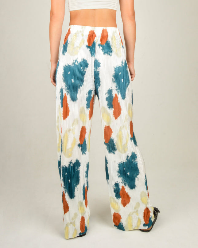 Crepe Pants - Speckled White | Soft Loungewear Choice