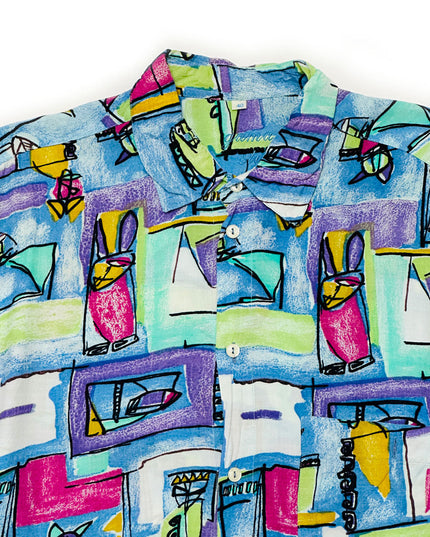 Vintage Krikszkraksz Button-Up Shirt - Holiday Sweater Collection