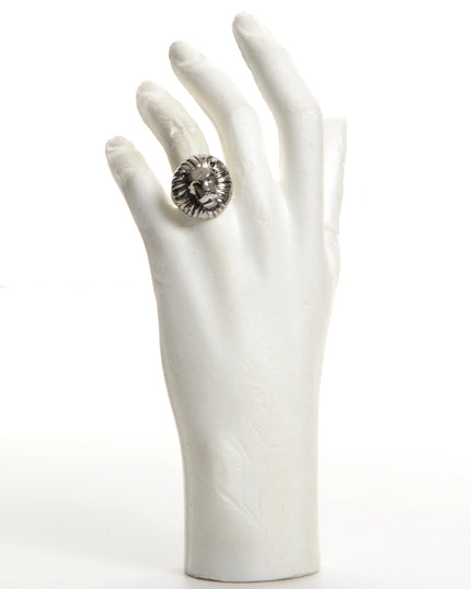 Chrome Lion Ring