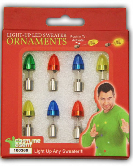 LED Christmas Sweater Ornaments