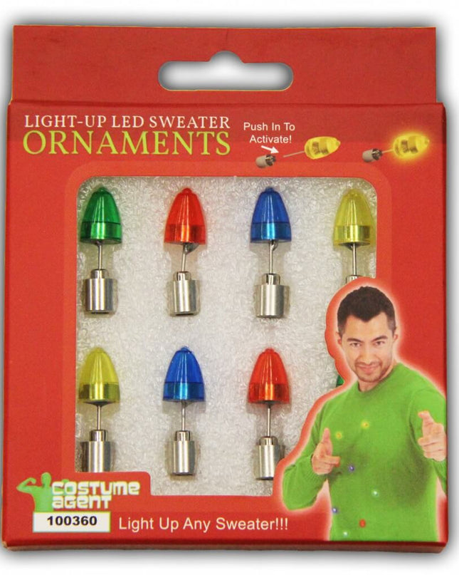 LED Christmas Sweater Ornaments