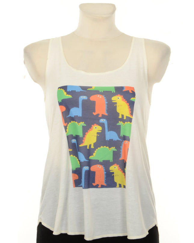 Unisex Dinosaurer Løs Tank Top