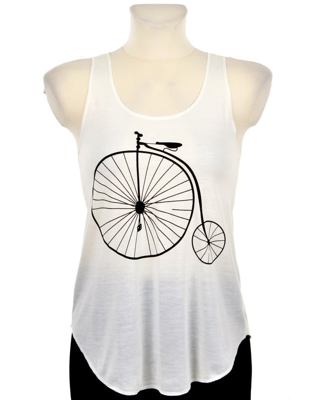 Unisex Bicycle Graphic Loose Tank Top