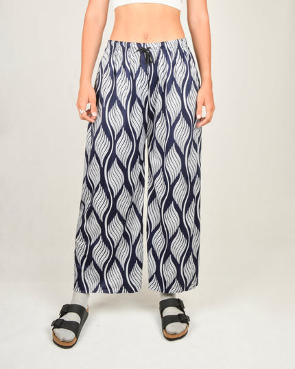 Dark Blue Leaf Pants