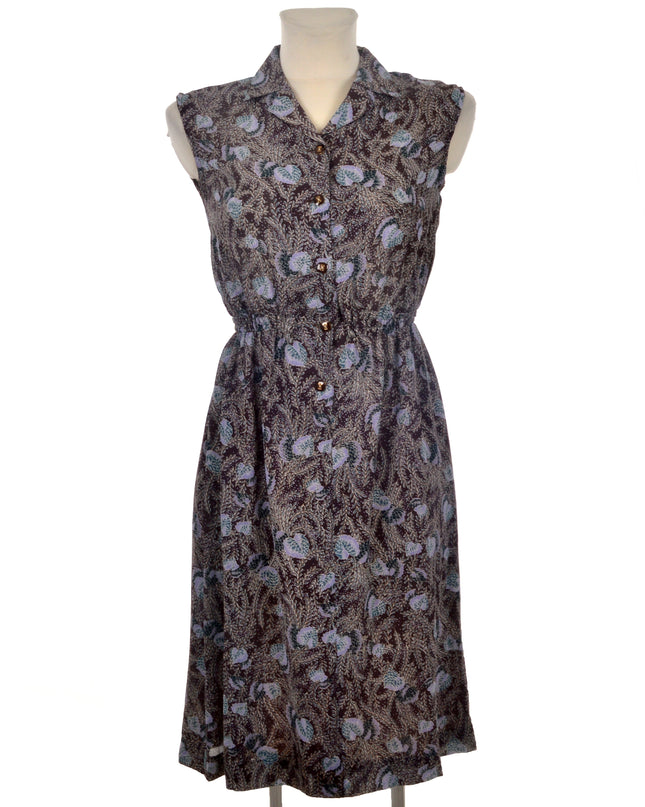 Vintage Dress - Leaf