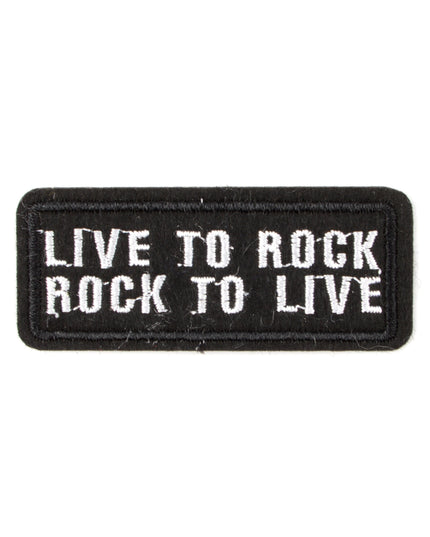 Live to Rock Iron-On Patch