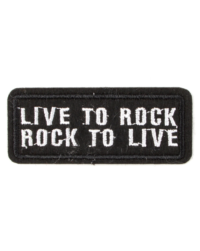 Live to Rock Iron-On Patch