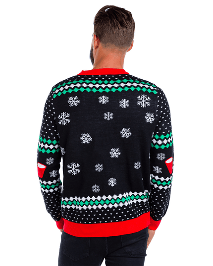 Men's Cheer Pong Game Ugly Christmas Sweater