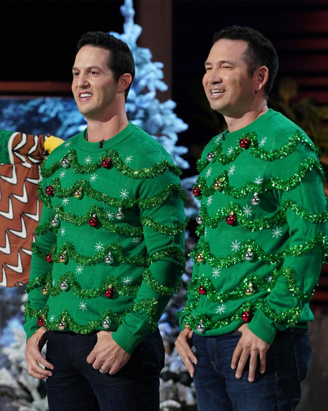 Mænds Prangende Guirlande Grim Jul Sweater