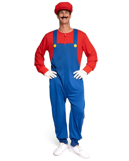 Mænds Super Plumber Kostume