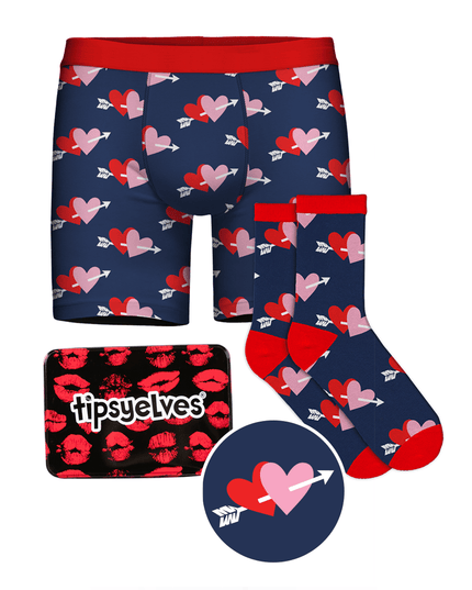Men's Lovestruck boxers & sokker gave sæt