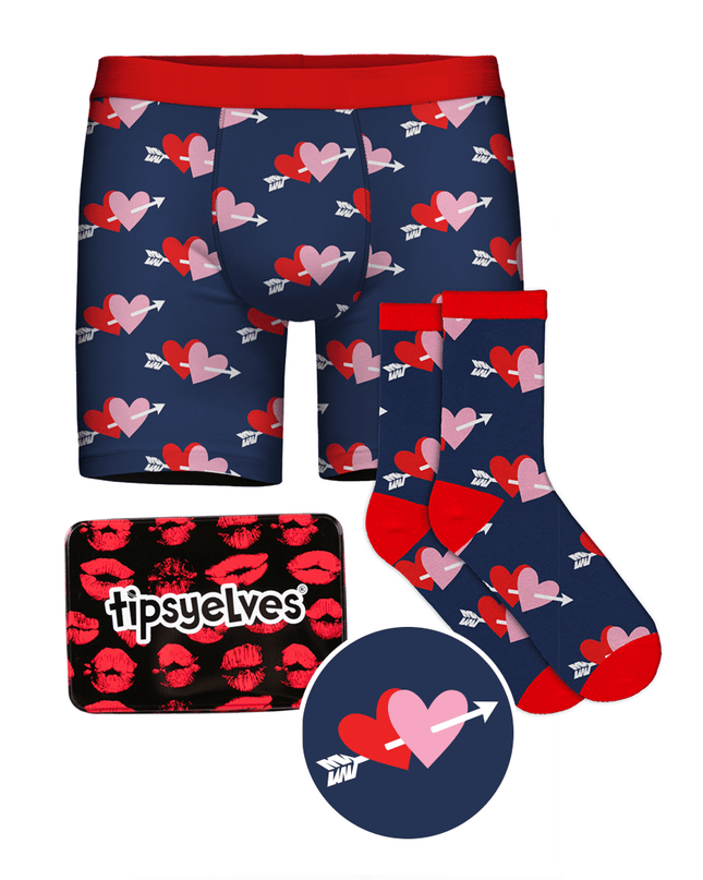 Men's Lovestruck boxers & sokker gave sæt