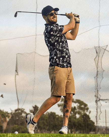 Men's Monochrome Moonlight Golf Polo