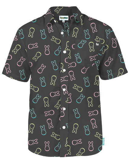 Men's PEEPS® Neon Bunnies Button Down Shirt