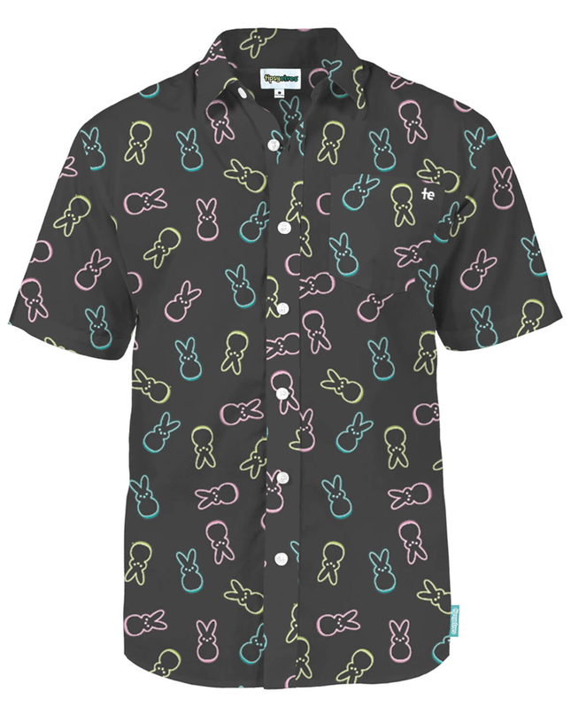 Men's PEEPS® Neon Bunnies Button Down Shirt