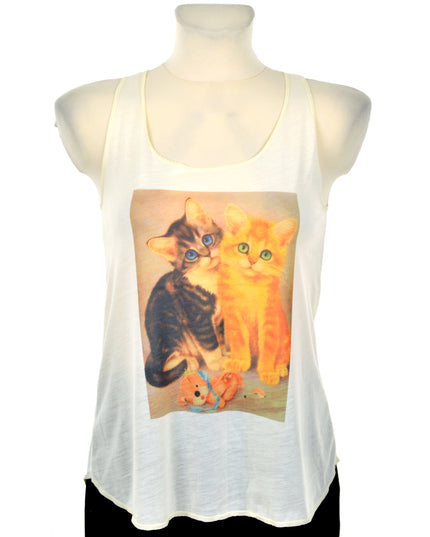 Loose Tank Top - Cats
