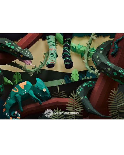Many Mornings Zokni - Sneaky Snake Fun Socks