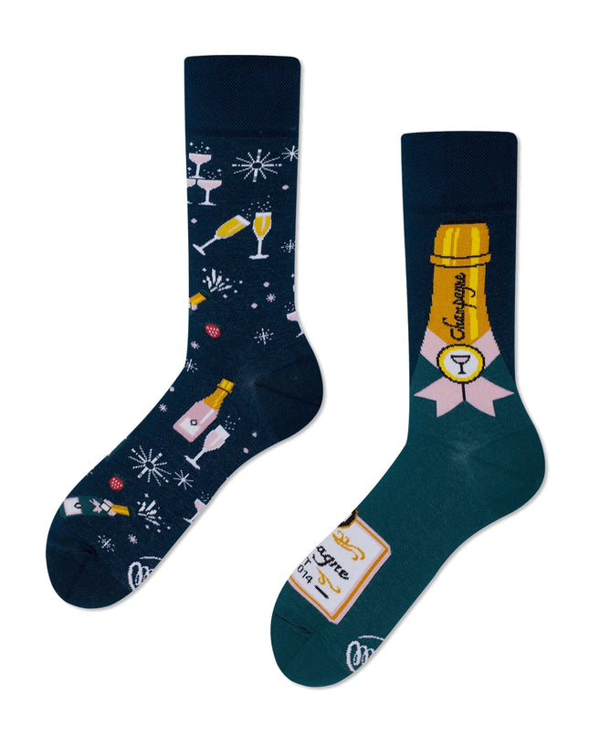 Champagne Shower Fun Socks by Many Mornings