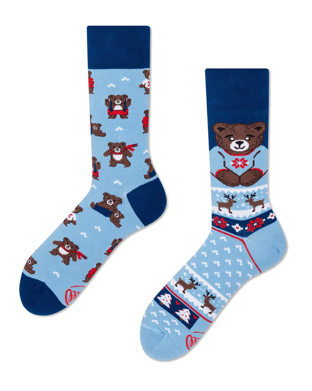 Many Mornings Socks - Winter Teddy Collection
