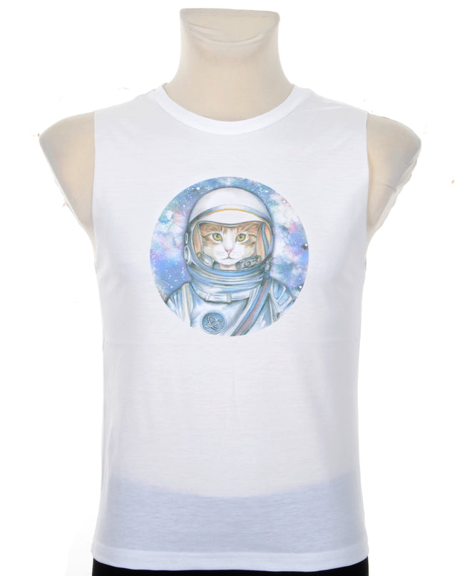 Tank Top - Cat Astronaut Design for Men and Women